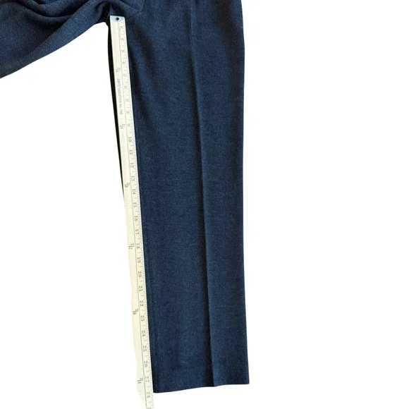 St John Pants Gray Womens Pleated Knit Size 4 Charcoal Gray - Picture 7 of 8